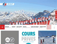 Tablet Screenshot of esf-valthorens.com